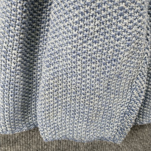 Express Tricot Women's Knit Sweater Blue Large Long Sleeve Crew Neck Vintage - Picture 8 of 12